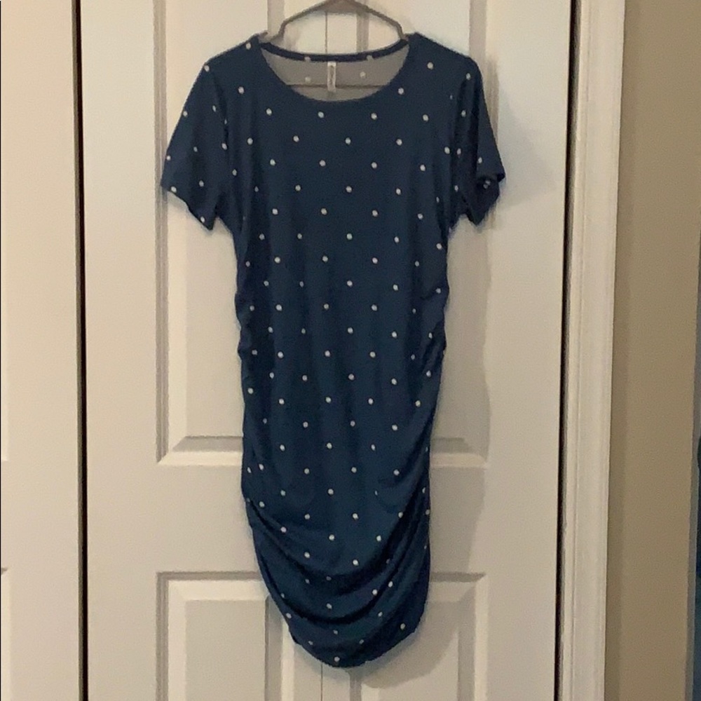 EUC Piphany Ruched T’shirt Dress